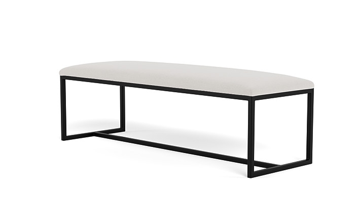 Fritz Metal Framed Upholstered Bench - Image 1