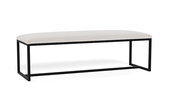Fritz Metal Framed Upholstered Bench - Image 2