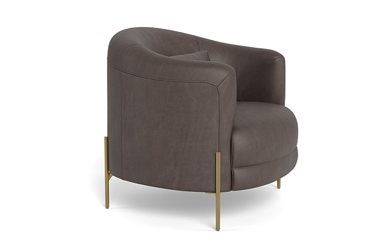 Fiona Leather Accent Chair - Image 3