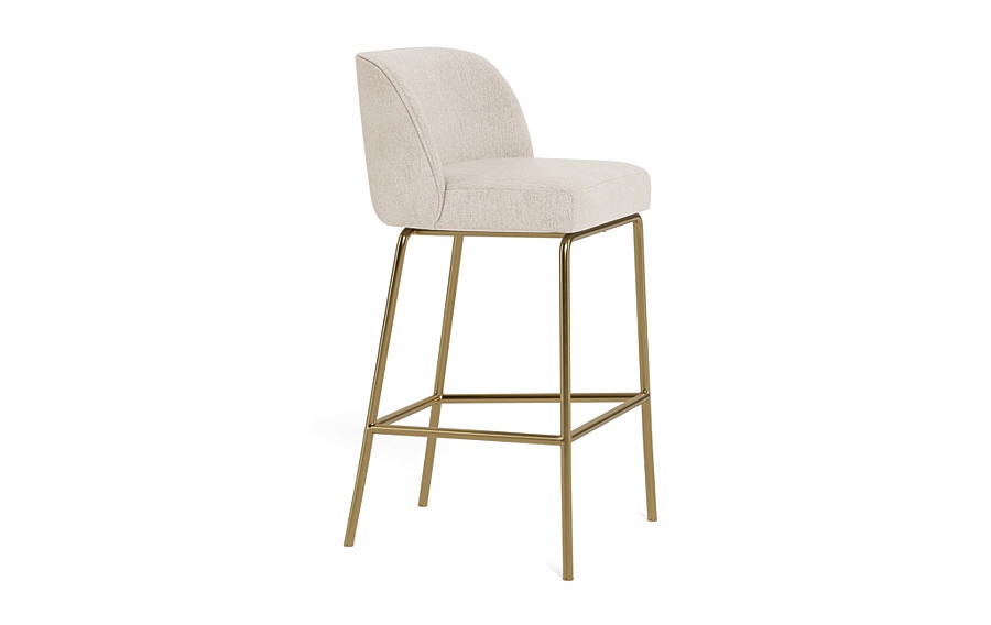Graham Metal Framed Upholstered Bar Stool - Image 2