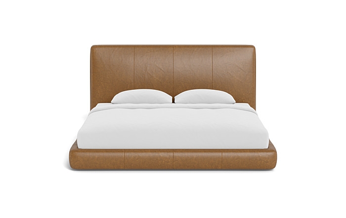 Kaleb Leather Upholstered Platform Bed - Image 0