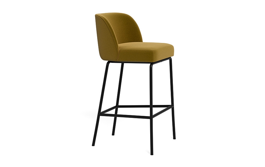 Graham Metal Framed Upholstered Bar Stool - Image 3