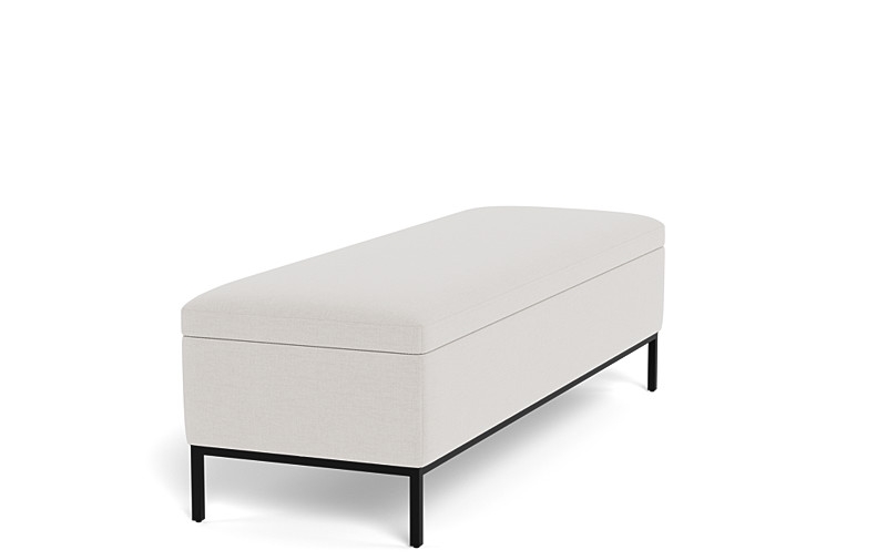 Miller Storage Bench / Alabaster Performance Classic Chenille - Image 3