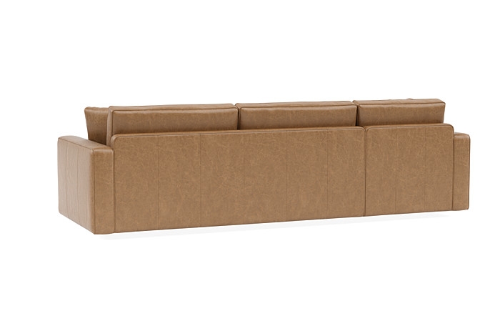 James Leather 3-Seat Left Chaise Sectional - Image 3