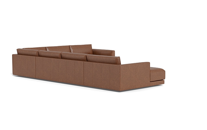 Lukas Leather 4-Piece 5-Seat Corner Chaise Sectional Left - Image 2