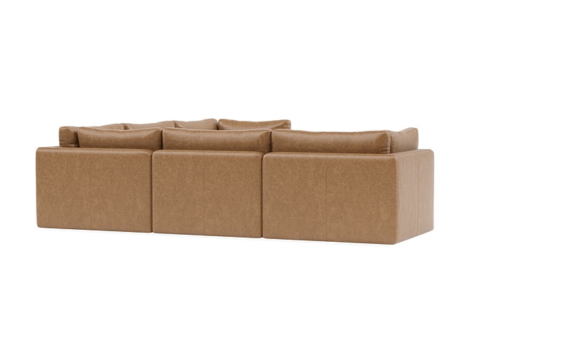 Tatum Leather Modular 4-Seat Corner Sectional - Image 3