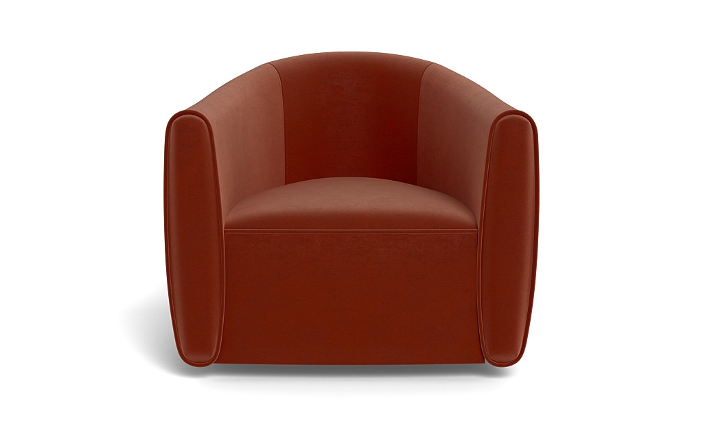 Lawson Swivel Chair, Rust Performance Velvet - Image 0