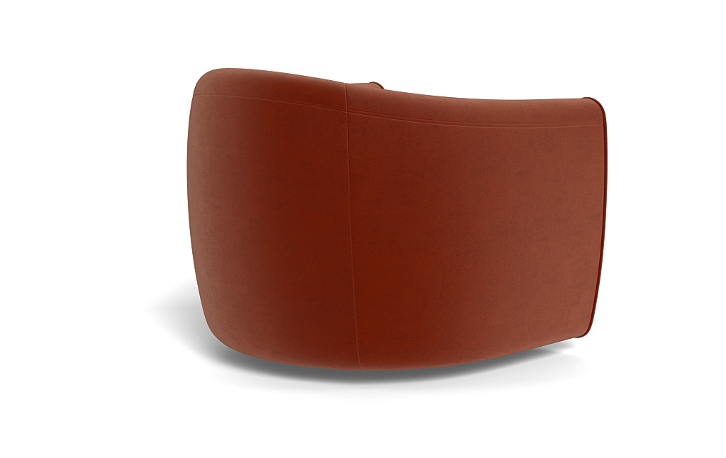 Lawson Swivel Chair, Rust Performance Velvet - Image 3