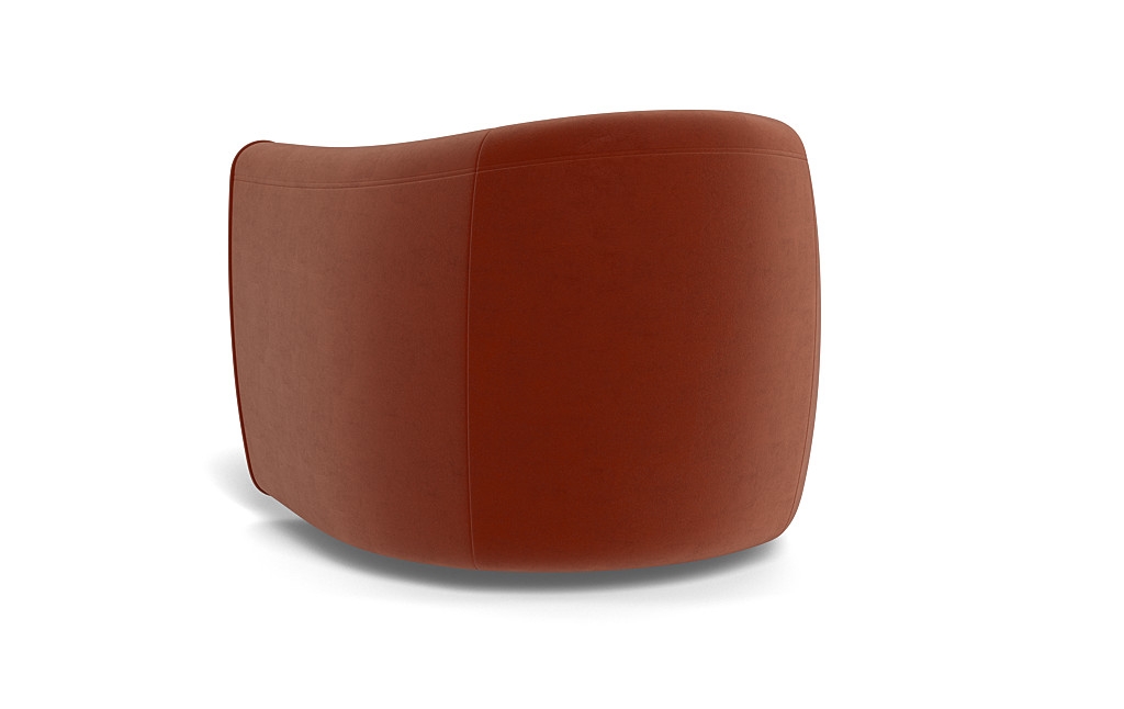 Lawson Swivel Chair, Rust Performance Velvet - Image 4