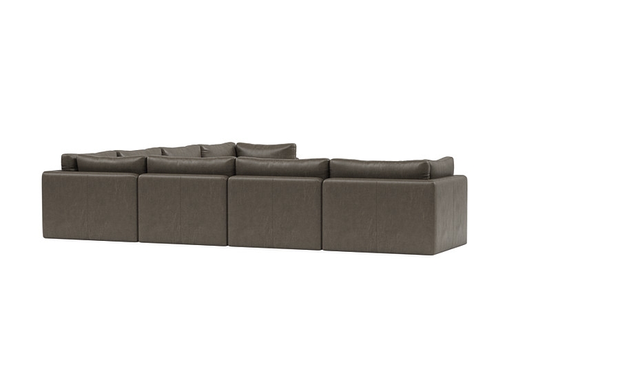 Tatum Modular 6-Seat Corner Leather Sectional - Image 1