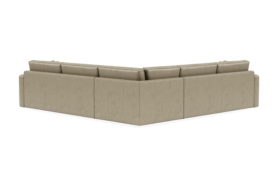 James Leather 3-Piece 4-Seat Corner Sectional - Image 4
