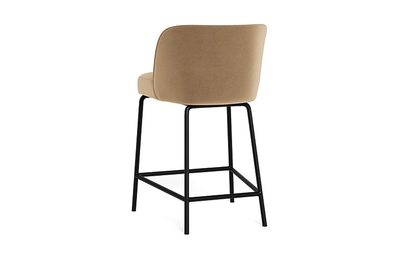 Graham Metal Framed Upholstered Counter Stool - Image 2