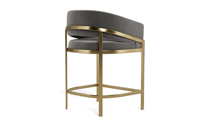 Mina Metal Framed Upholstered Stool - Image 2