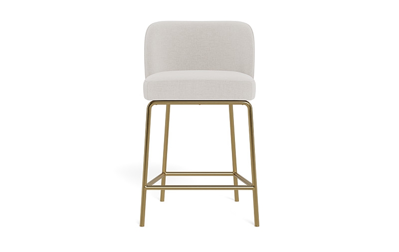 Graham Metal Framed Upholstered Counter Stool - Image 0