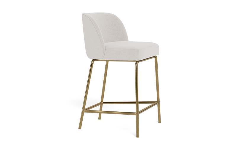 Graham Metal Framed Upholstered Counter Stool - Image 3