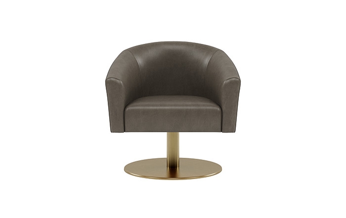 Tegan Leather Pedestal Swivel Chair - Image 0