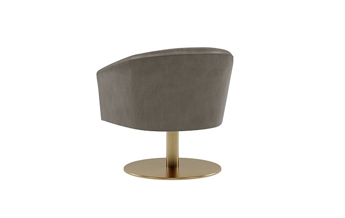 Tegan Leather Pedestal Swivel Chair - Image 1