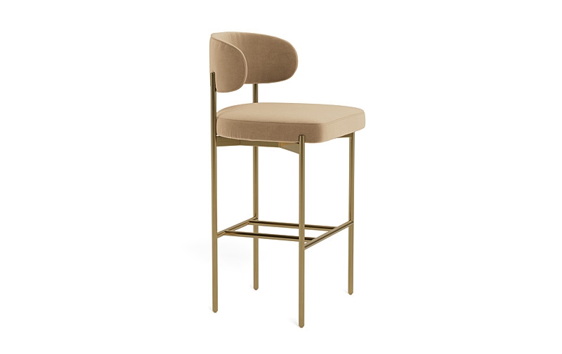 Hollis Metal Framed Upholstered Bar Stool - Image 3