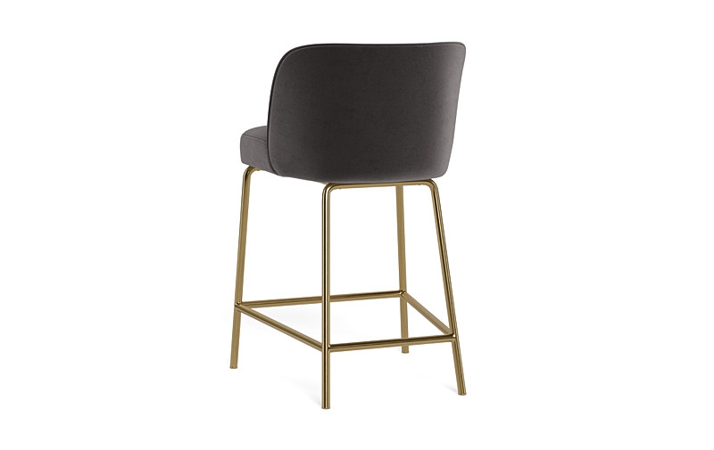 Graham Metal Framed Upholstered Counter Stool - Image 2