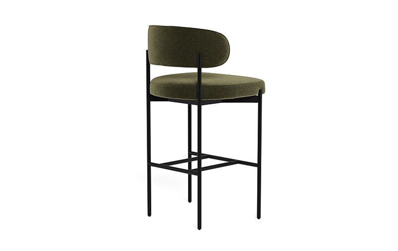 Hollis Metal Framed Upholstered Bar Stool - Image 4