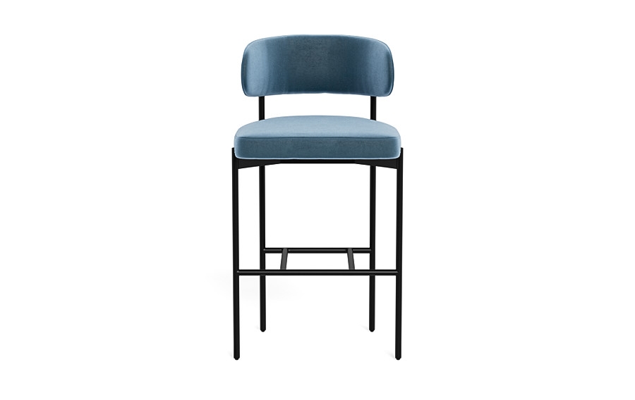 Hollis Metal Framed Upholstered Bar Stool - Image 0