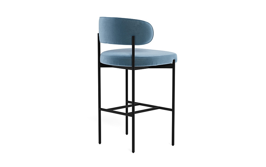 Hollis Metal Framed Upholstered Bar Stool - Image 1