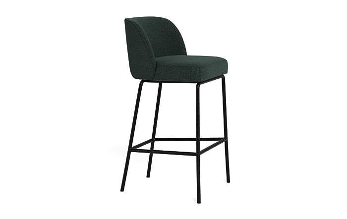Graham Metal Framed Upholstered Bar Stool - Image 3