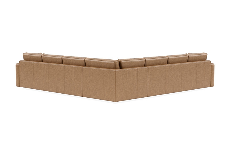 James Leather 3-Piece 6-Seat Corner Sectional - Image 2