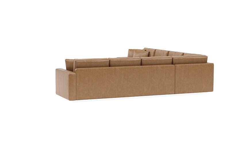 James Leather 3-Piece 6-Seat Corner Sectional - Image 3