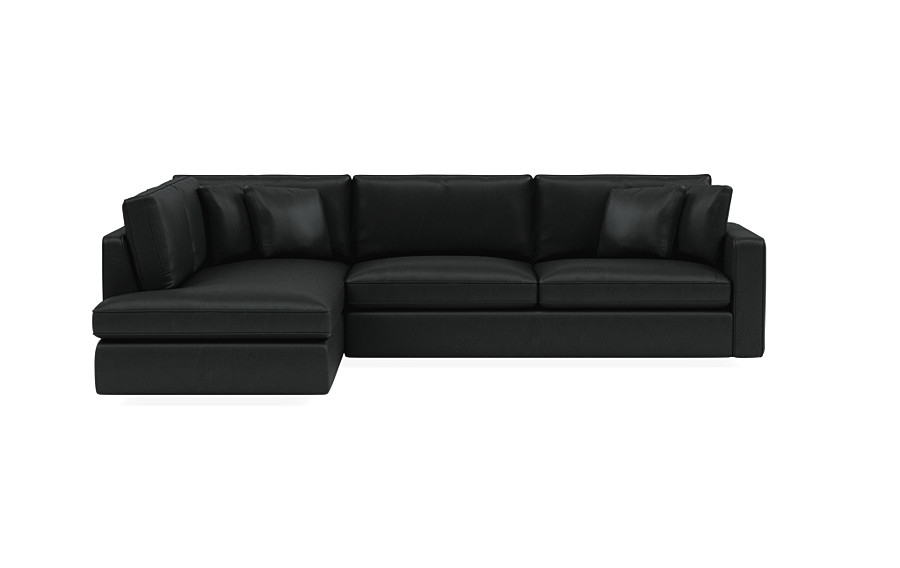 James Leather 3-Seat Left Bumper Sectional - Image 0