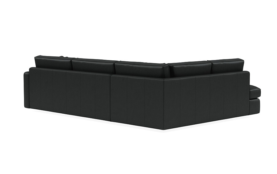 James Leather 3-Seat Left Bumper Sectional - Image 1