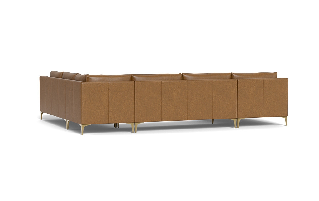 Caitlin Leather 4-Piece Corner Sectional Sofa with  Chaise - Image 2