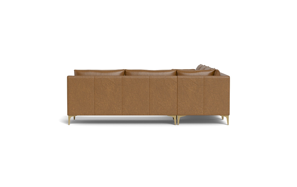 Caitlin Leather 4-Piece Corner Sectional Sofa with  Chaise - Image 3