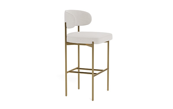 Hollis Metal Framed Upholstered Bar Stool - Image 3