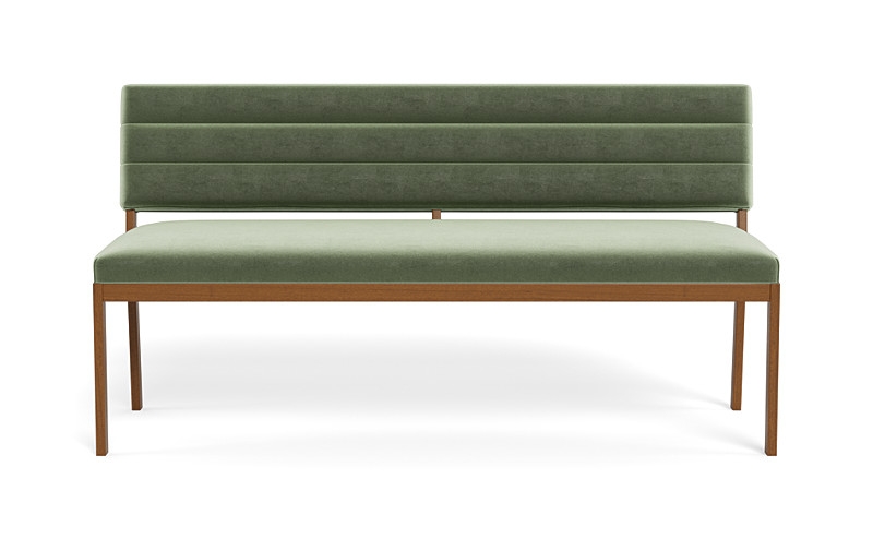 Nora Wood Framed Upholstered Bench - Image 0