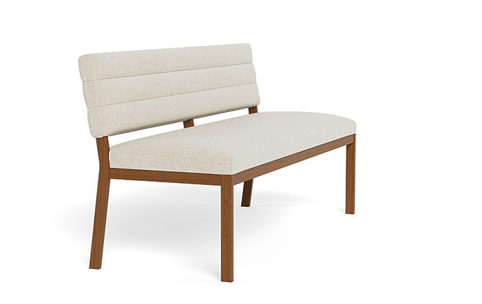 Nora Wood Framed Upholstered Bench - Image 1