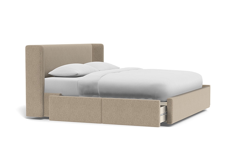 Graham Upholstered Bed with Storage Option - Image 4