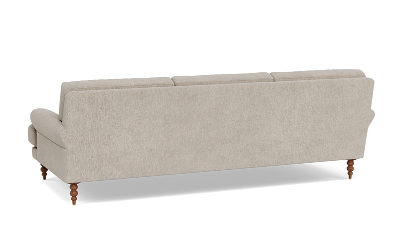 Maxwell Fabric Sofa - 82"Wx42"Dx 31"H - Marble/Oiled Walnut Tapered Turned Leg - Bench Cushion - Down Alternative Fill - Image 2