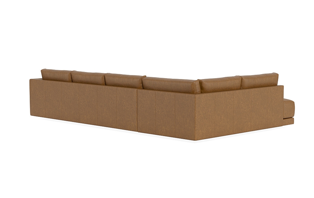 Lukas 4-Seat Leather Left Bumper Sectional - Image 1