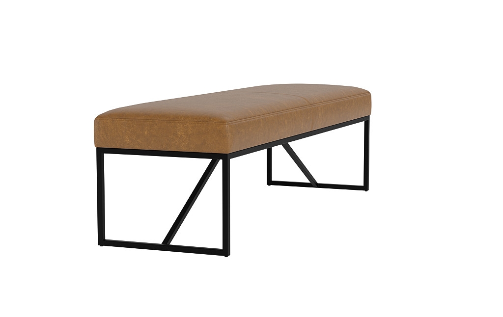 Otto Leather Bench - Image 3