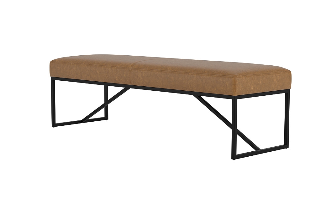 Otto Leather Bench - Image 2