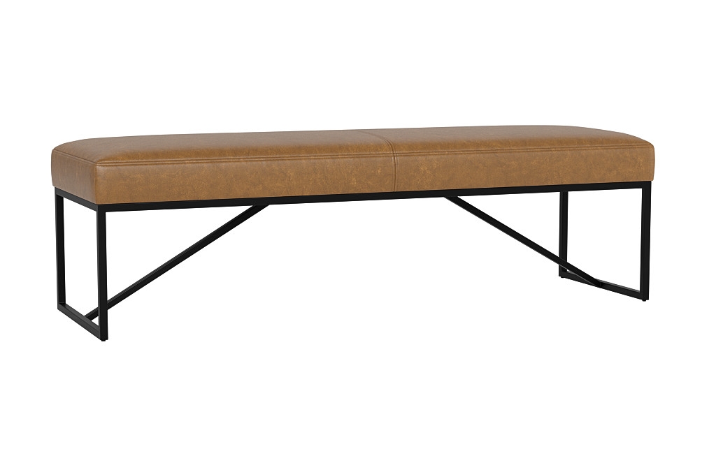 Otto Leather Bench - Image 4