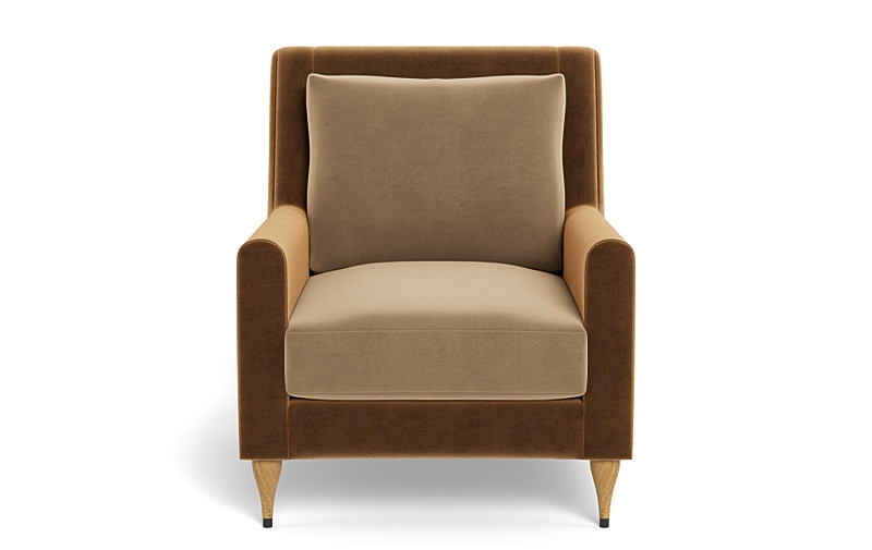 Lennox Velvet Color Block Petite Chair - Image 0