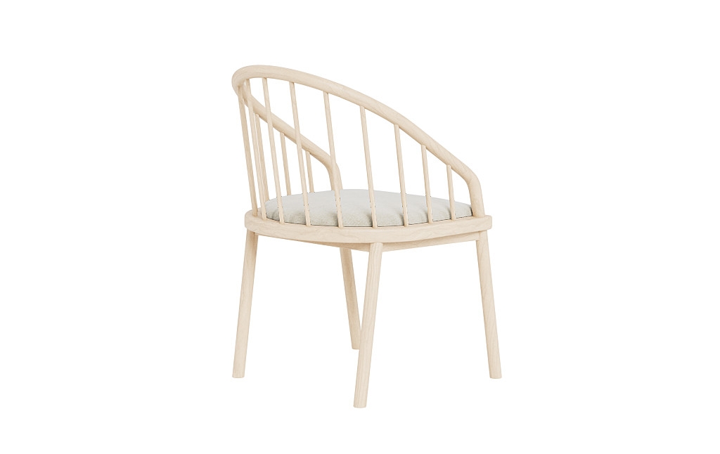 Alten Wood Framed Upholstered Seat Chair - Image 1