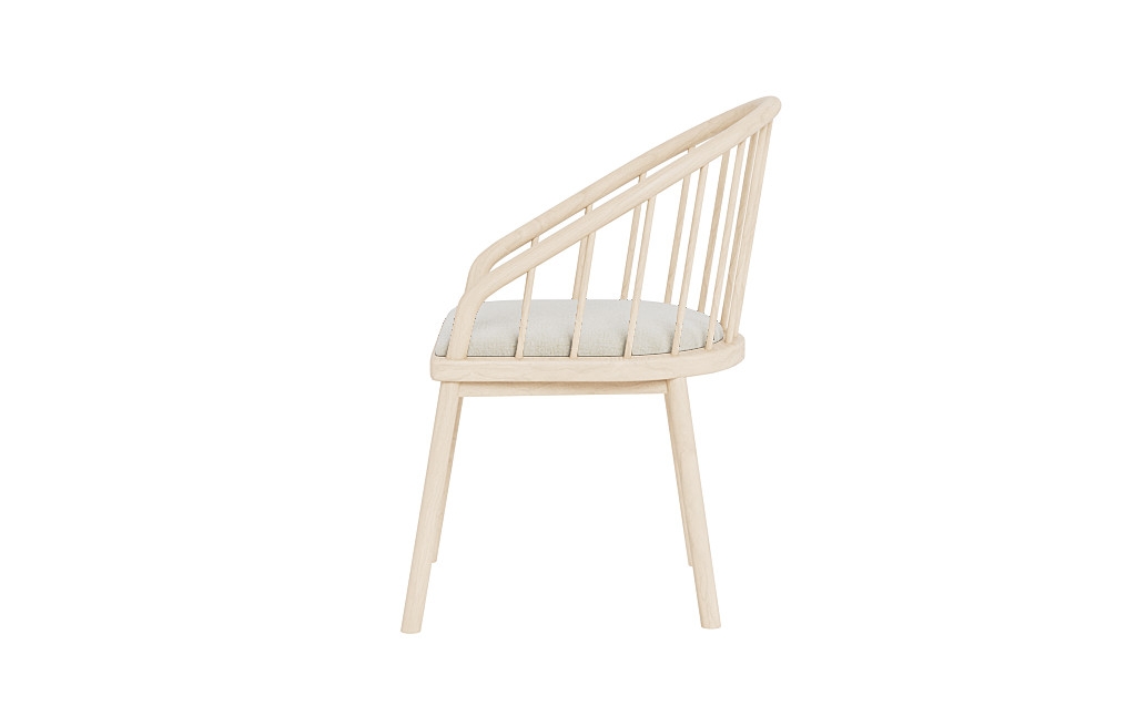 Alten Wood Framed Upholstered Seat Chair - Image 3