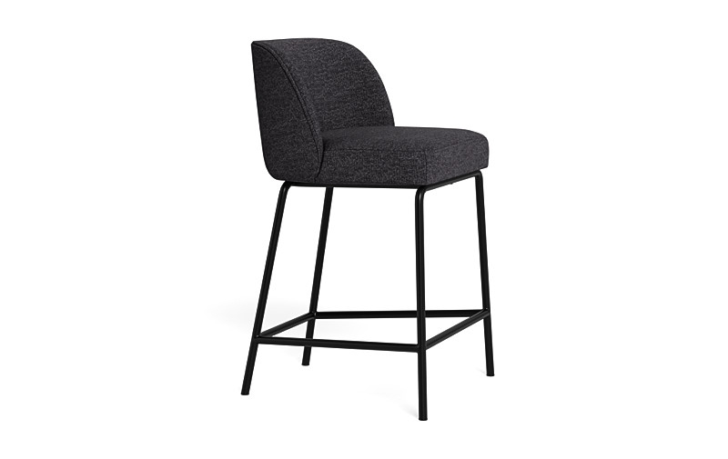 Graham Metal Framed Upholstered Counter Stool - Image 4
