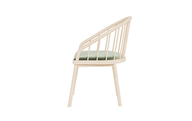 Alten Wood Framed Upholstered Seat Chair - Image 3