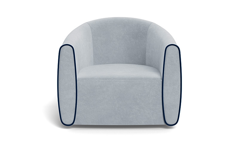 Lawson Swivel Chair with Contrast Piping - Image 0