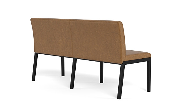 Callen Leather Wood Framed Upholstered Bench - Image 3
