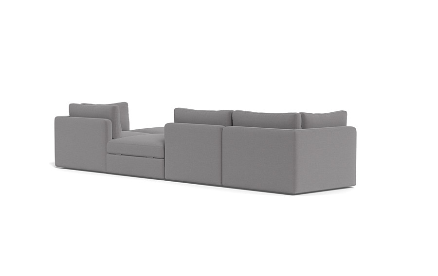 Tatum Modular Chaise Sectional with Open Ottoman - Image 2